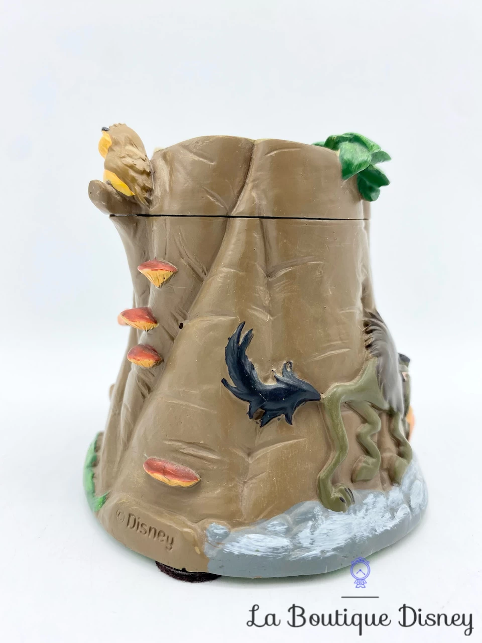 Boite Résine Merlin L'enchanteur Disney Vintage Tronc Arbre Arthur Loup Archimède – Image 3