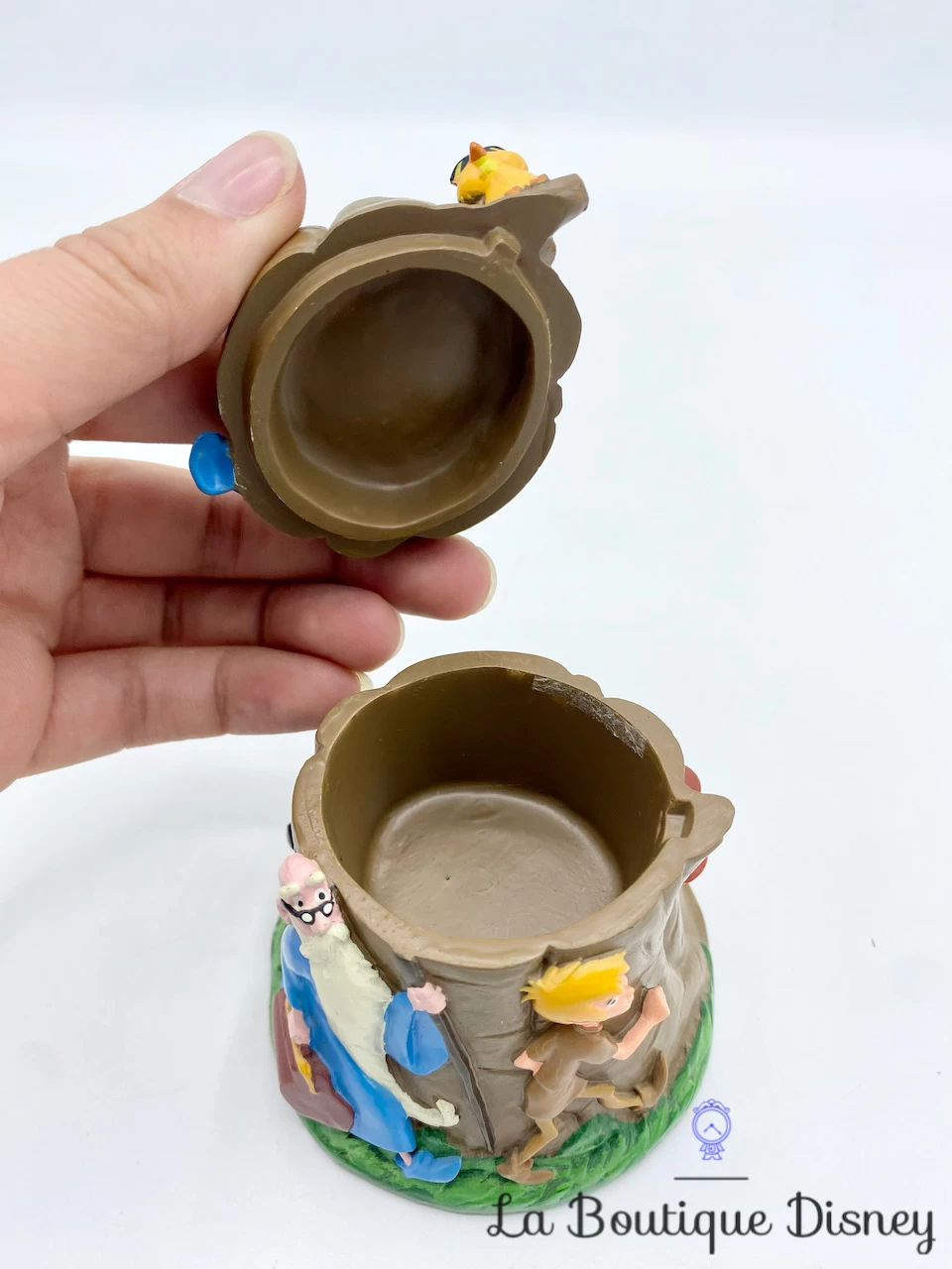 Boite Résine Merlin L'enchanteur Disney Vintage Tronc Arbre Arthur Loup Archimède – Image 6