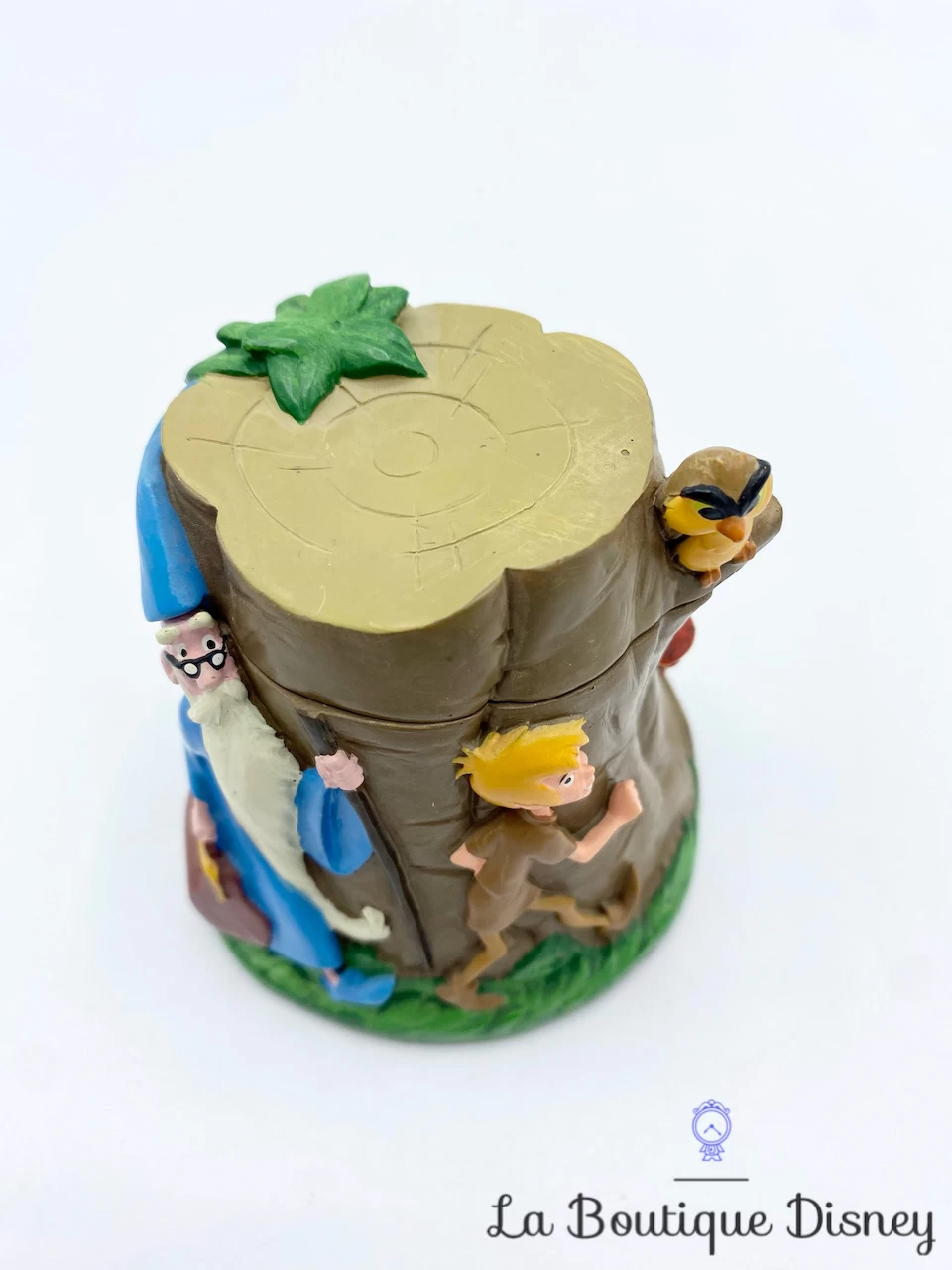 Boite Résine Merlin L'enchanteur Disney Vintage Tronc Arbre Arthur Loup Archimède – Image 5