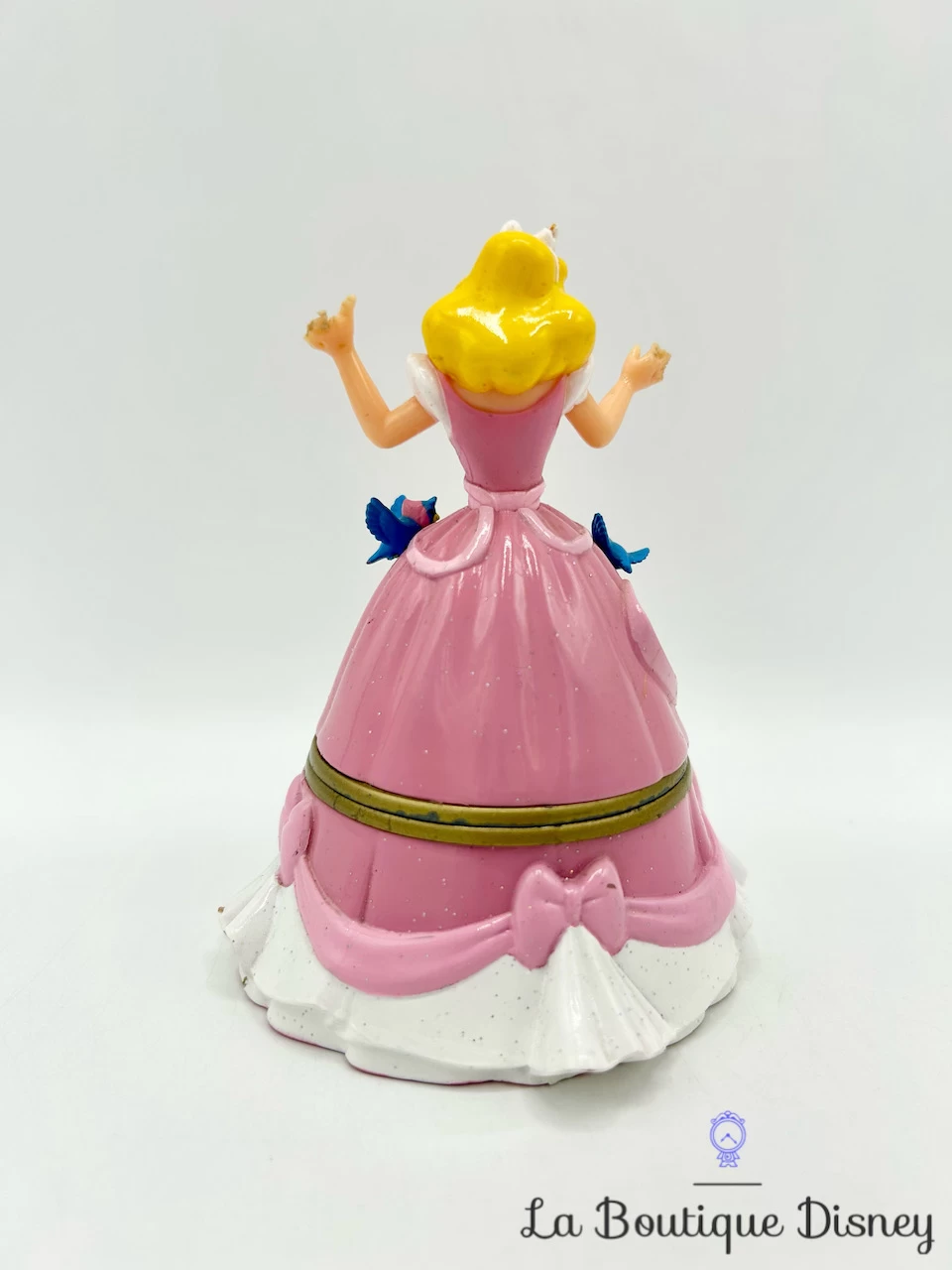 Boite Bijoux Cendrillon Disney Vintage Plastique Robe Rose 11 Cm – Image 3