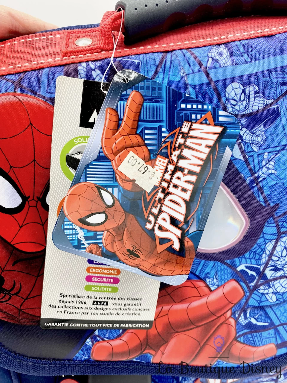 Cartable Ultimate Spider Man Marvel Disney Alpa Rouge Bleu Super Héros Sac à Dos école – Image 6