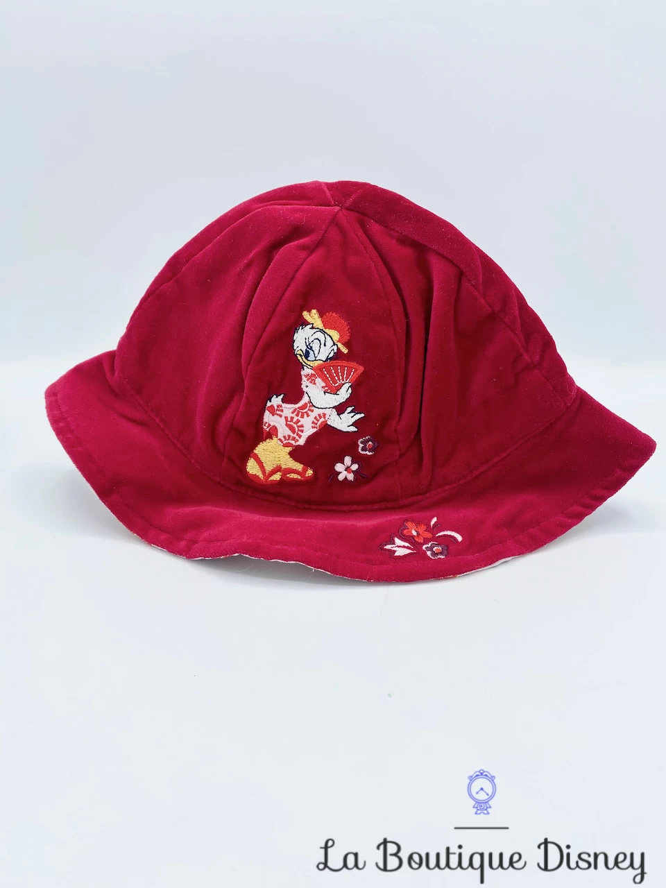 Bob Daisy Disney Store Exclusive Taille 6-18 Mois Chapeau Rouge Fleurs éventail – Image 2