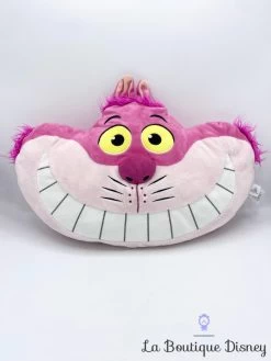 Coussin Chat Cheshire Disney Store 2017 Alice Au Pays Des Merveilles Peluche Visage Chat Rose