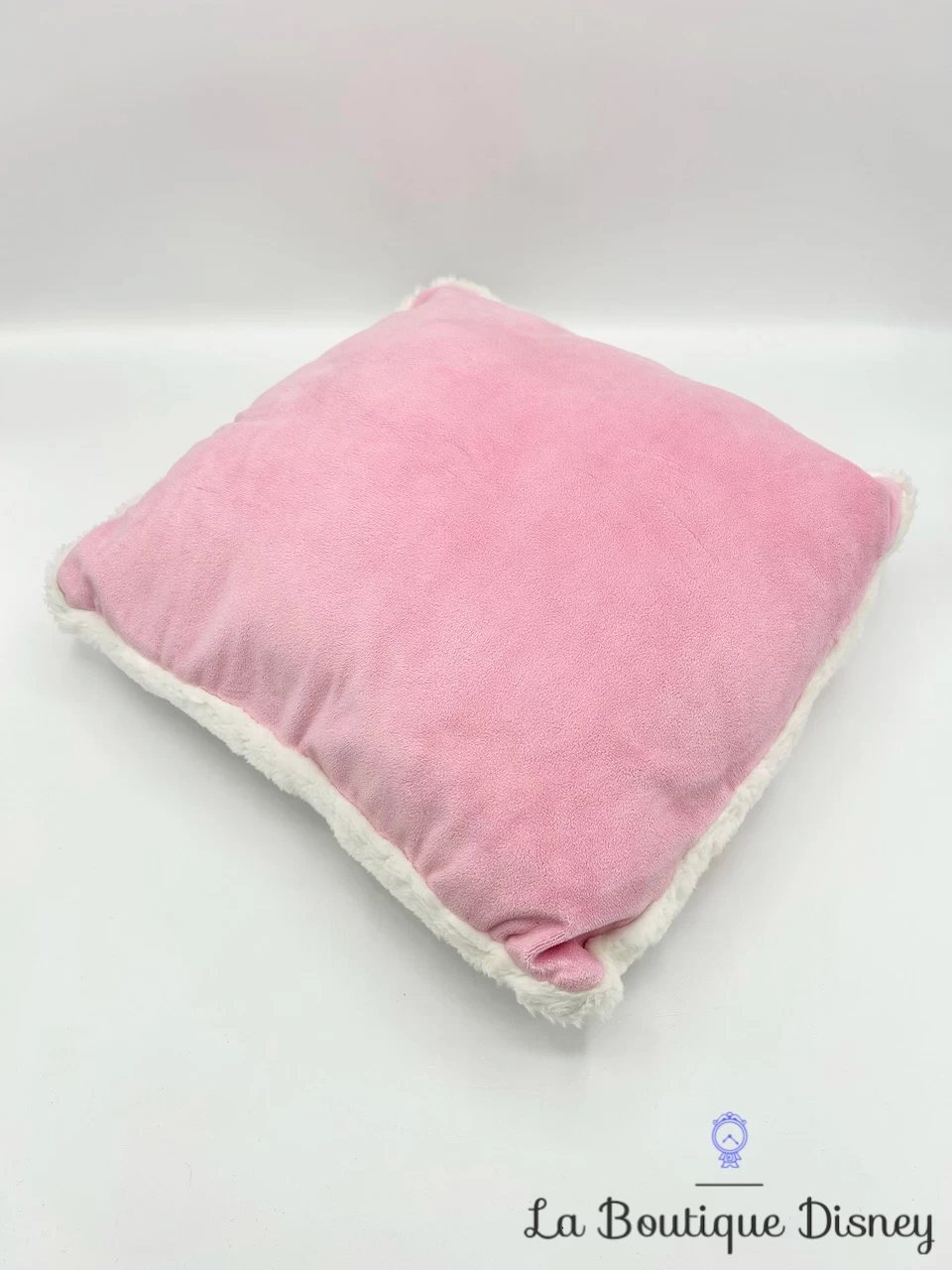 Coussin Minnie Mouse Let It Snow Disney Store Oreiller Rose Hiver Neige – Image 3