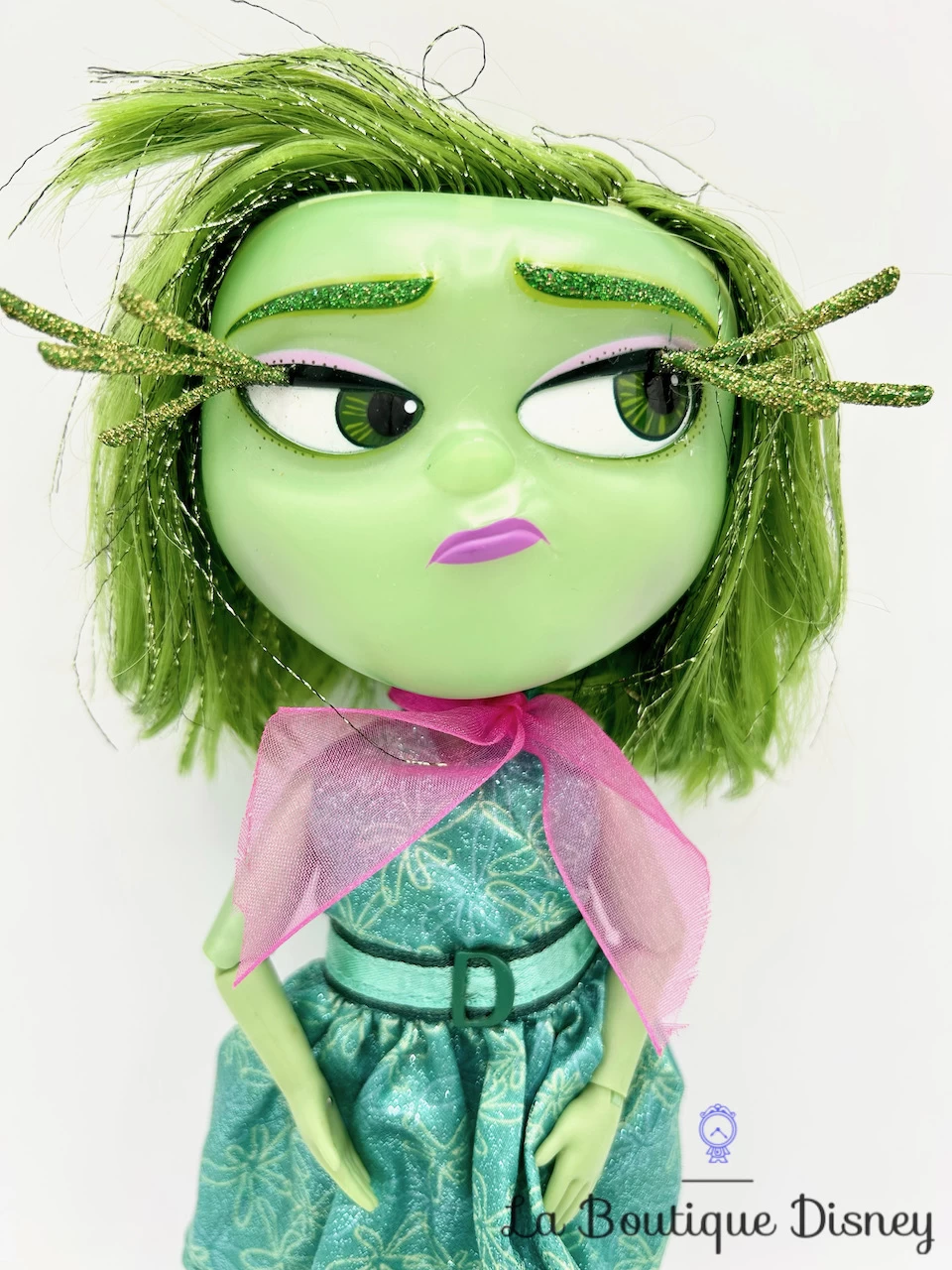 Figurine Dégout Vice Versa Disney Store Poupée Parlante De Luxe Disgust Interactive Plastique Vert – Image 2
