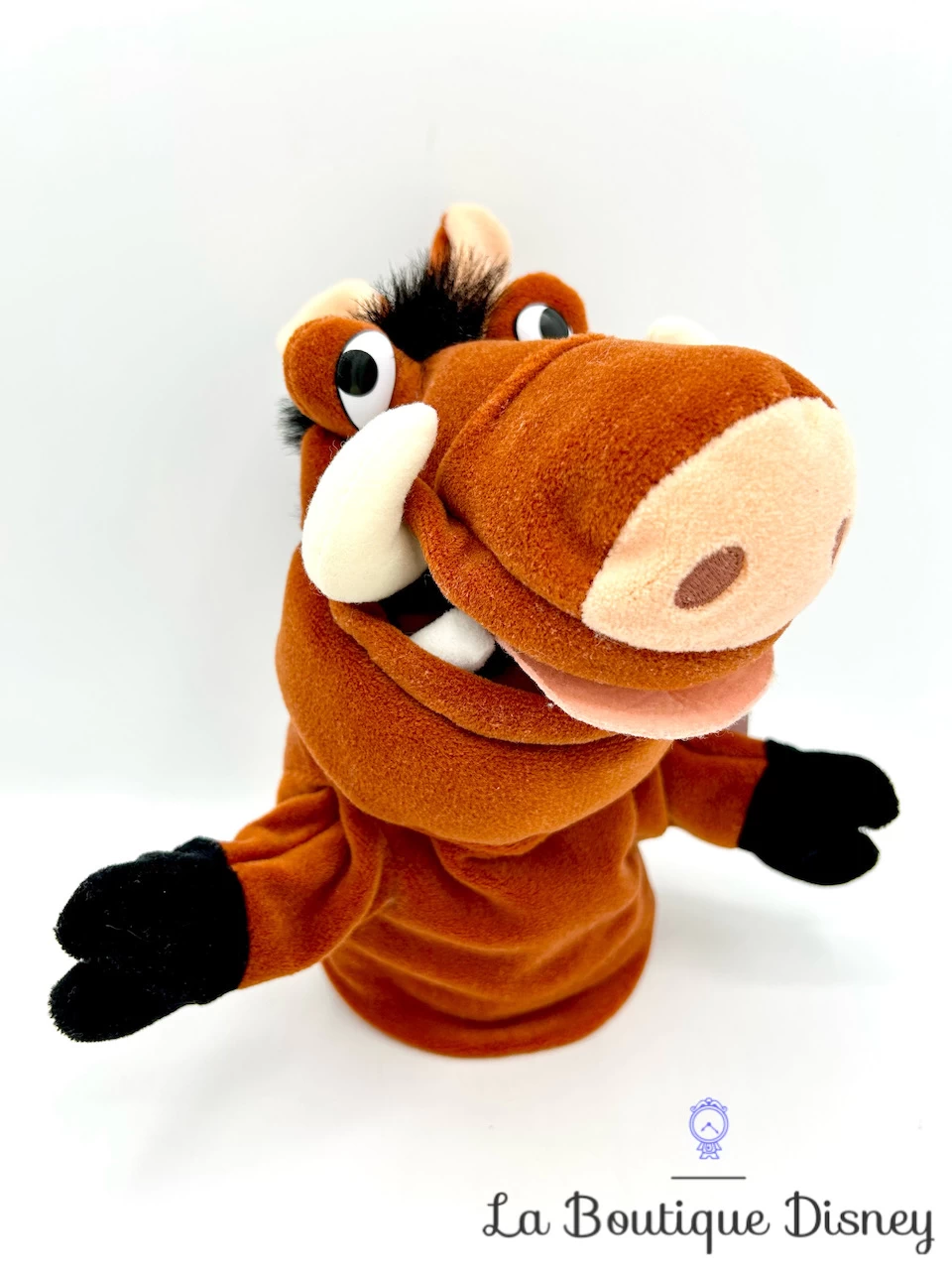 Marionnette Pumbaa Le Roi Lion Disney Store Peluche Phacochère Marron 27 Cm