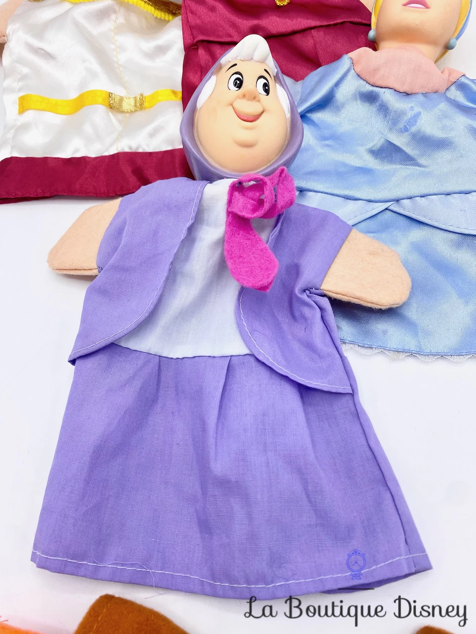 Marionnettes Cendrillon Disney Prince Madame De Trémaine Marraine Jaq Gus Main Vintage – Image 5