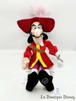 Peluche Capitaine Crochet Disney Store 2012 Peter Pan Poupée Chiffon écusson 53 Cm