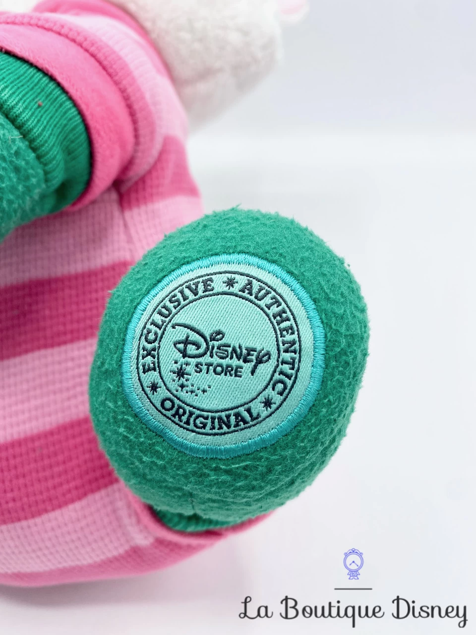 Peluche Marie Noël Disney Store Les Aristochats Pyjama Rose Vert écusson 28 Cm – Image 5