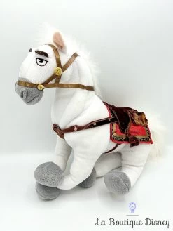 Peluche Maximus Cheval Raiponce Disney Blanc Marron 35 Cm