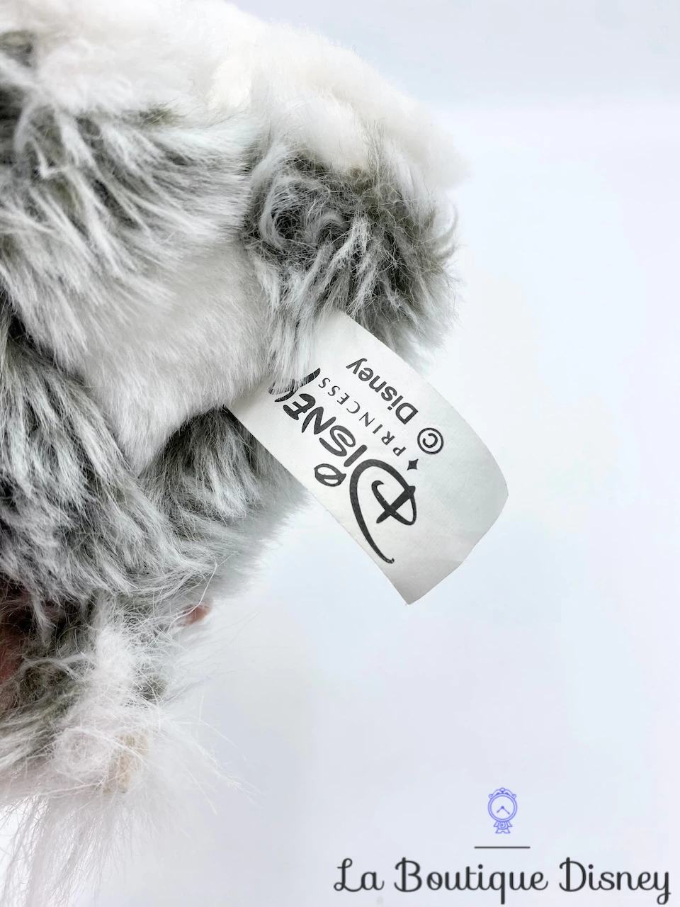 Peluche Mini Max Chien La Petite Sirène Disney Princess Blanc Gris 10 Cm – Image 5
