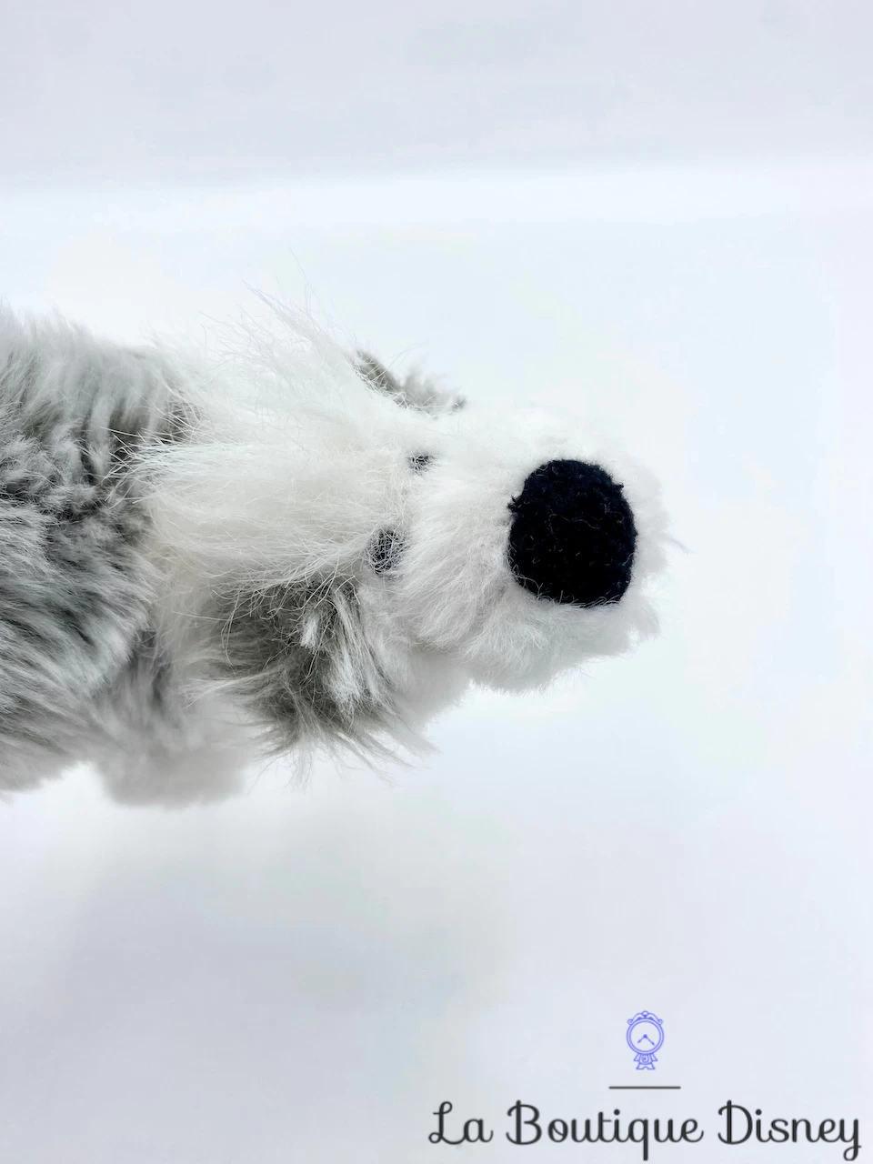 Peluche Mini Max Chien La Petite Sirène Disney Princess Blanc Gris 10 Cm – Image 3