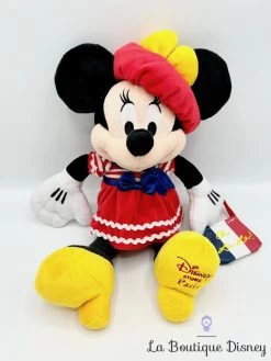 Peluche Minnie Mouse Parisienne Disney Store Paris 2015 Oh La La 37 Cm