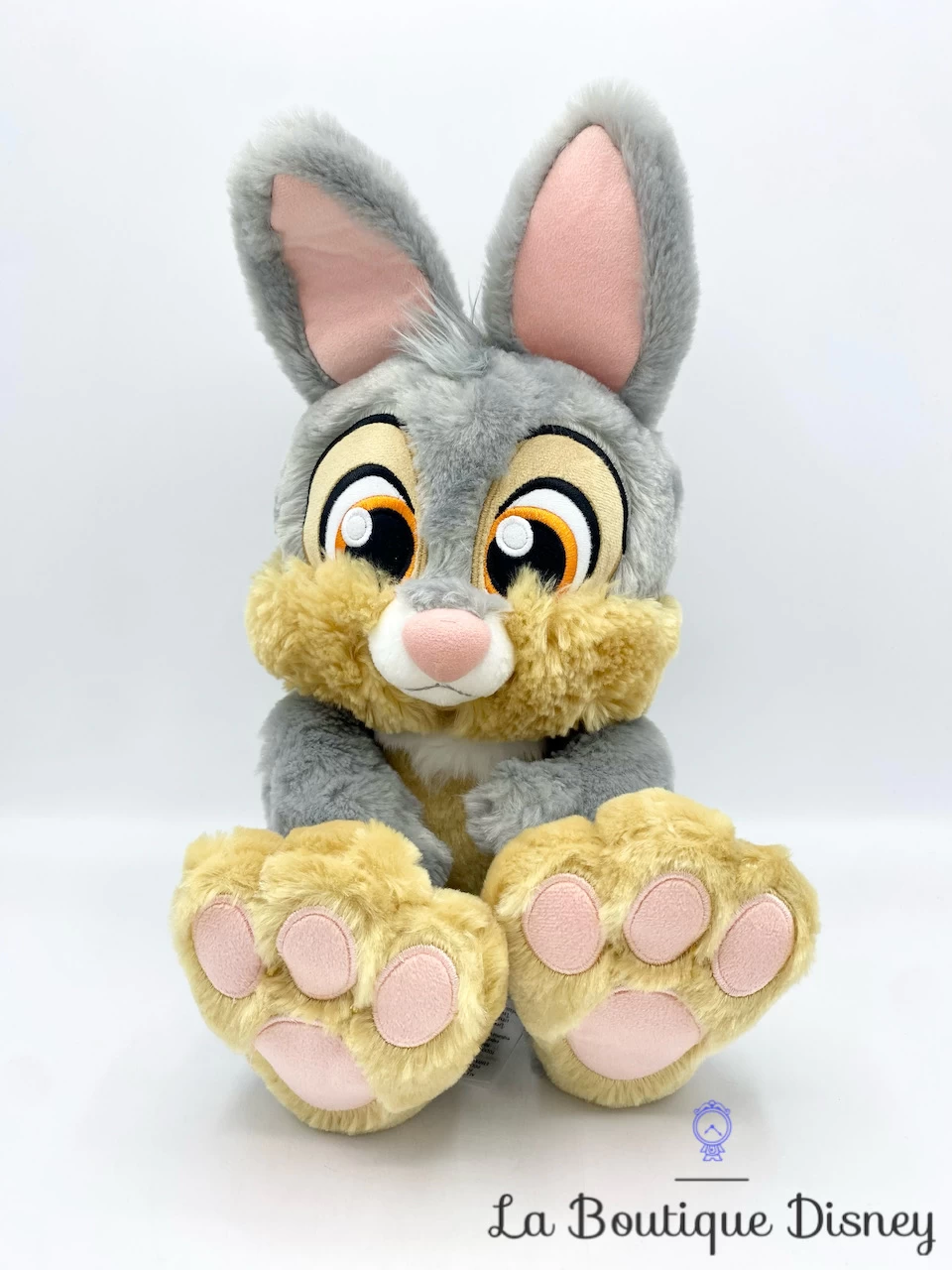 Peluche Panpan Big Feet Disney Store 2022 Bambi Lapin Gris Gros Pieds 34 Cm