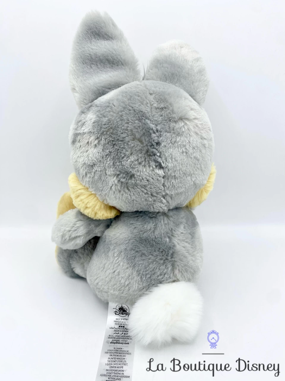 Peluche Panpan Big Feet Disney Store 2022 Bambi Lapin Gris Gros Pieds 34 Cm – Image 5