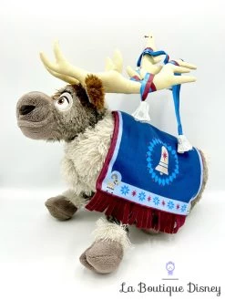 Peluche Sven Joyeuses Fêtes Avec Olaf Disney Store 2017 La Reine Des Neiges Renne Couverture Nordique 40 Cm