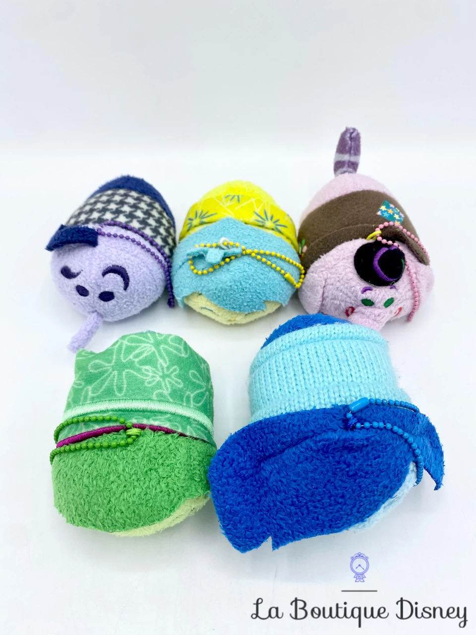 Peluches Tsum Tsum Set Vice Versa Joie Tristesse Dégout Peur Bing Bong Disney Store – Image 3