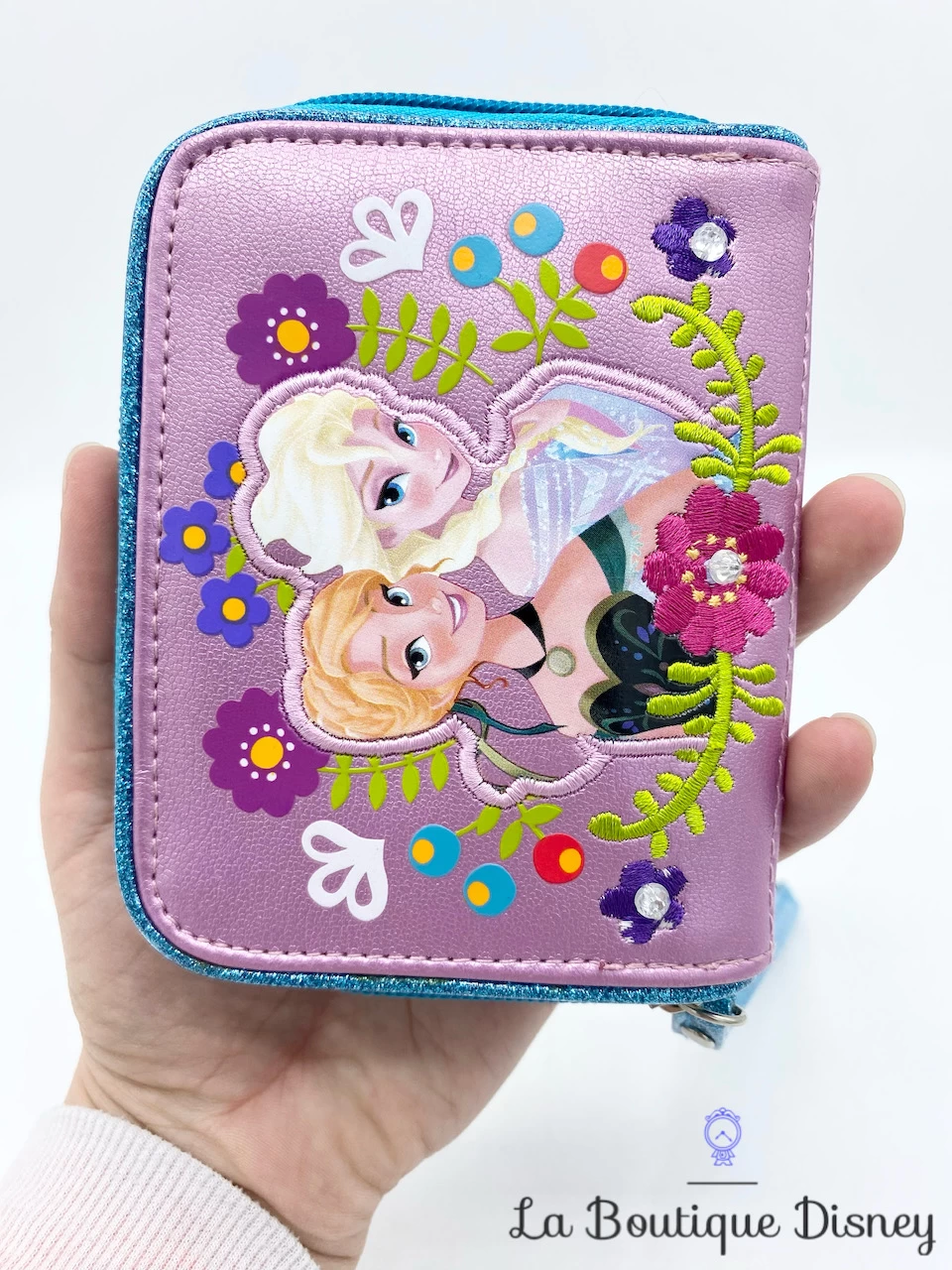 Porte Monnaie Anna Elsa La Reine Des Neiges Disney Store Argent Portefeuille – Image 3