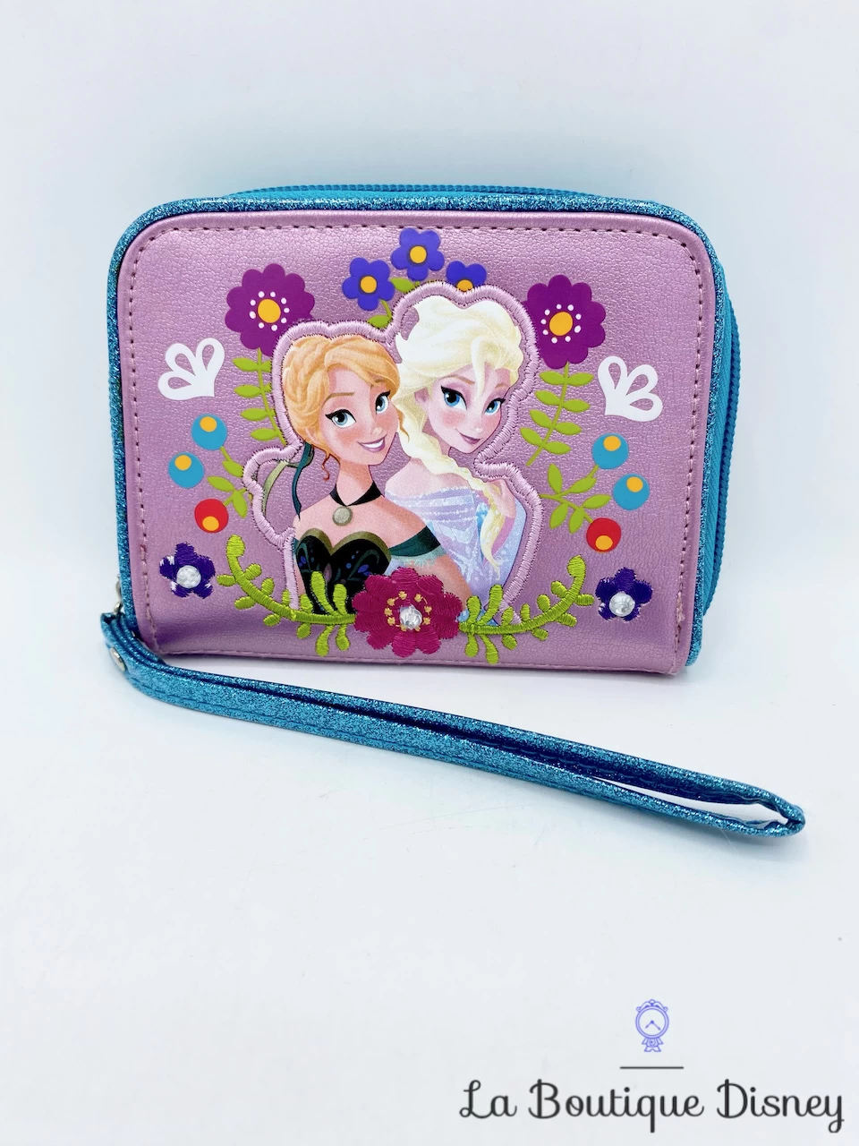 Porte Monnaie Anna Elsa La Reine Des Neiges Disney Store Argent Portefeuille – Image 2