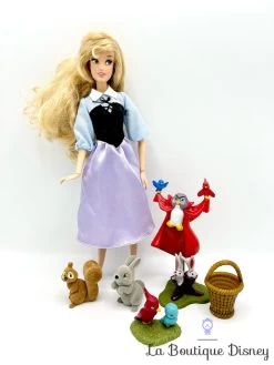 Poupée Aurore Forêt La Belle Au Bois Dormant Disney Store 2014 Aurore Animaux