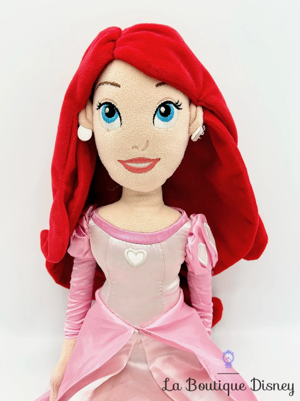 Poupée Chiffon Ariel Robe Rose La Petite Sirène Disney Store 2014 Peluche Princesse 53 Cm – Image 2