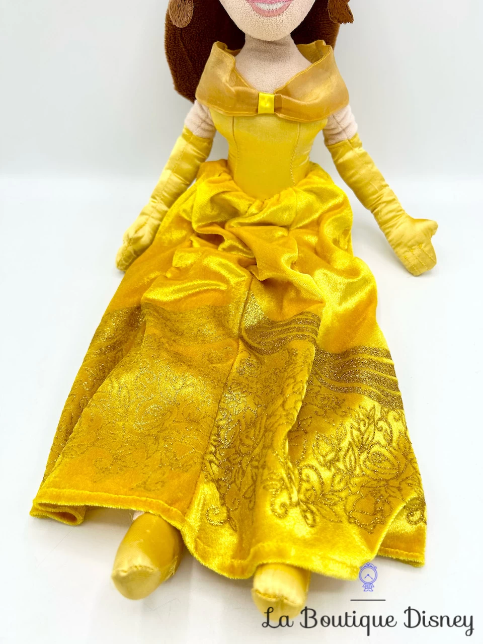 Poupée Chiffon Belle La Belle Et La Bête Disney Store 2014 Peluche Princesse Jaune Velours 52 Cm – Image 2