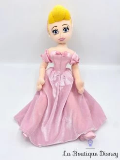 Poupée Chiffon Cendrillon Robe Rose Disney Store Exclusive Peluche Princesse 50 Cm