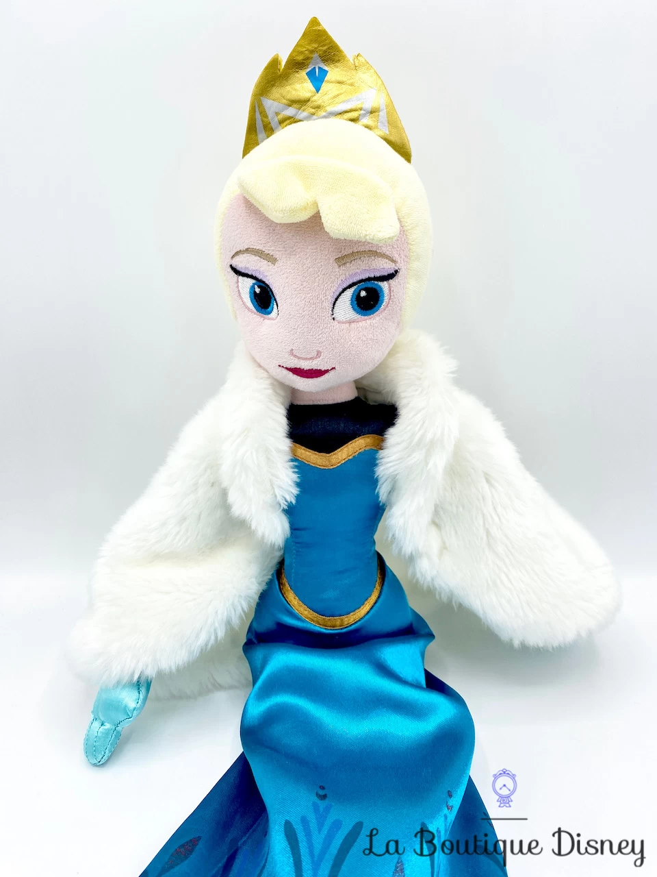 Poupée Chiffon Elsa La Reine Des Neiges Disney Store Peluche Cape Fourrure Hiver 53 Cm – Image 2