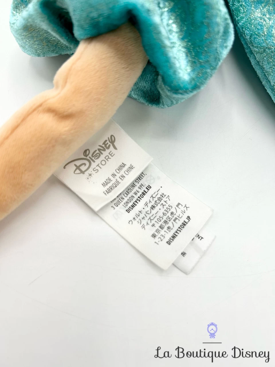 Poupée Chiffon Jasmine Disney Store 2016 Aladdin Peluche Princesse Bleu 54 Cm – Image 5