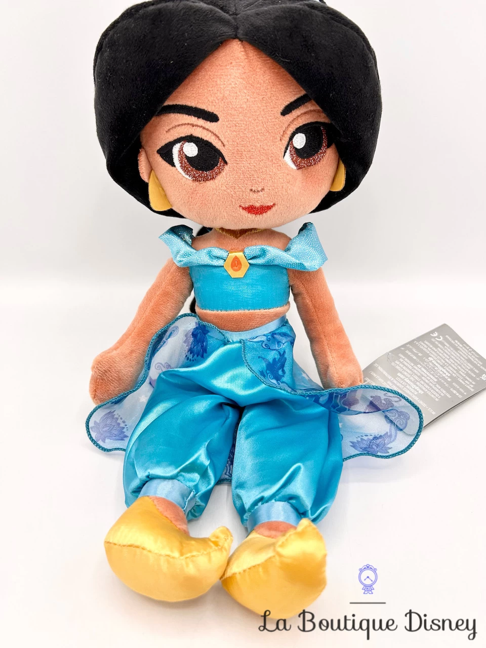 Poupée Chiffon Jasmine Disney Store 2023 ShopDisney Aladdin Peluche Princesse Bleu 38 Cm – Image 3