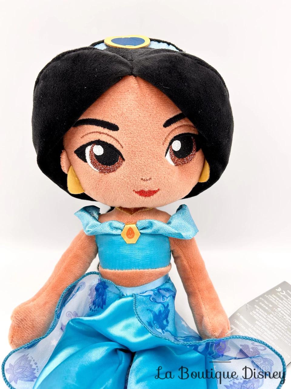 Poupée Chiffon Jasmine Disney Store 2023 ShopDisney Aladdin Peluche Princesse Bleu 38 Cm – Image 2
