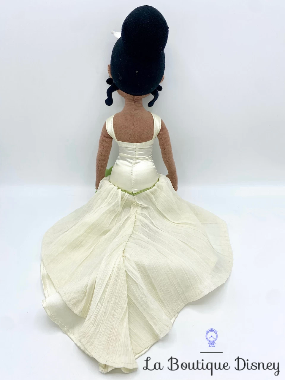Poupée Chiffon Tiana Mariée La Princesse Et La Grenouille Disney Store Peluche Princesse Vert Fleur 53 Cm – Image 4