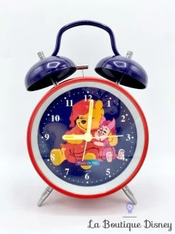 Réveil Winnie L'ourson Porcinet Disney Horloge Rouge Bleu Winnie The Pooh