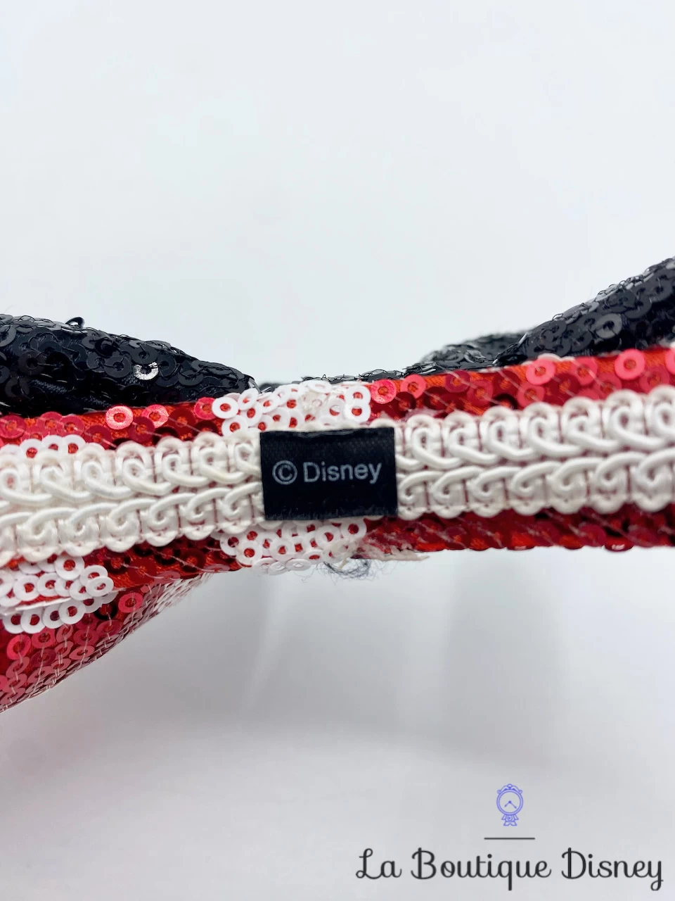 Serre TĂȘte Oreilles Minnie Mouse Sequins Disney Pois Rouge Strass Taille Enfant â Image 3