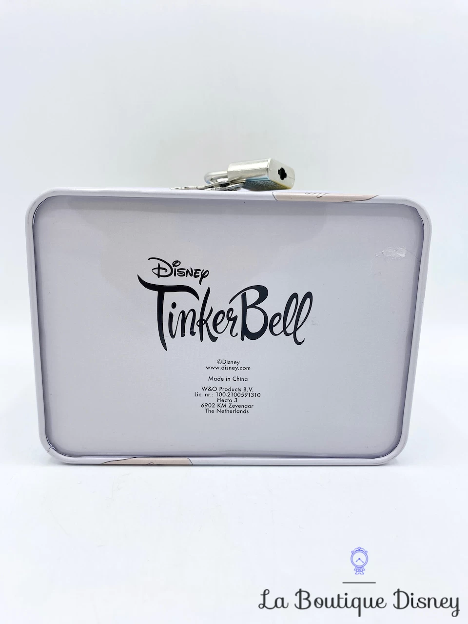 Tirelire Métal Fée Clochette Disney WO Products Peter Pan Tinker Bell Boite Coffre Rose Cadenas – Image 6