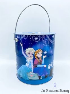 Tirelire La Reine Des Neiges Disney Frozen Boite Métal Seau Bleu
